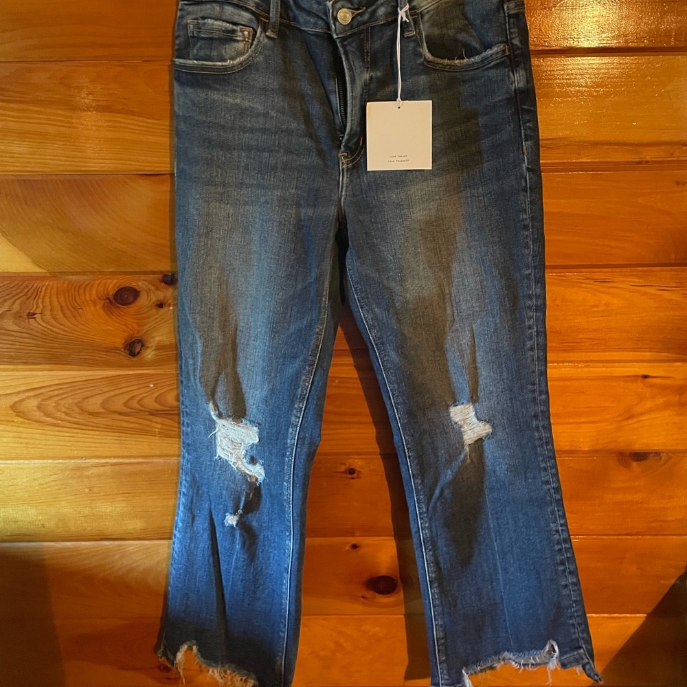 Lovervet mid rise crop flate 31/13